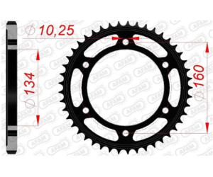 Звезда AFAM 525 Steel Chainwheel - Honda [Black], 42z